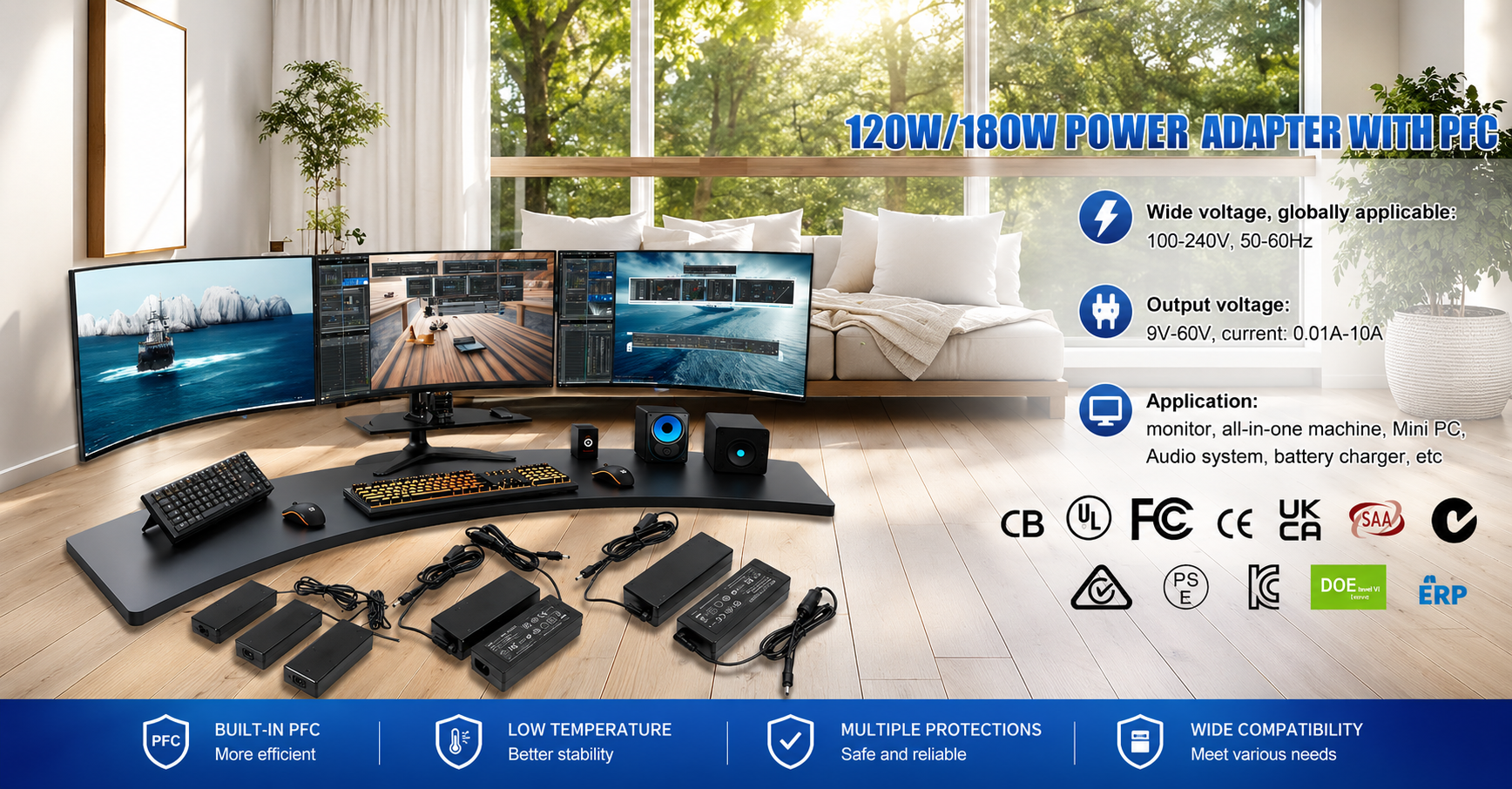120W 180W power  adapter 